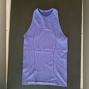 Striped Purple Sleeveless Top